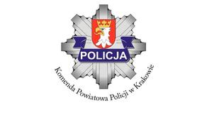 Gwiazda Policji z napisem Komenda Powiatowa Policji w Krakowie