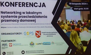 grafika konferencji pn : Networking w lokalnym systemie przeciwdziałania przemocy domowej&quot;