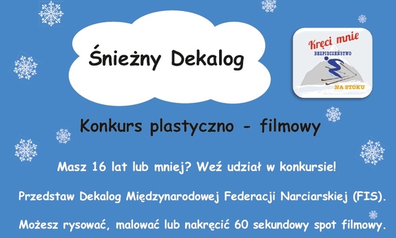 grafika plakatu śnieżny dekalog