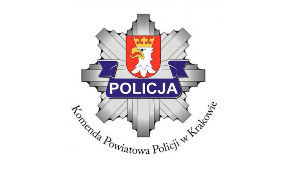 .Logo Komendy Powiatowej Policji w Krakowie.