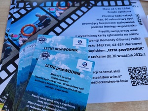 ulotka dotycząca konkursu letni przewodnik