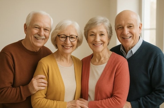 seniorzy na zdjęciu