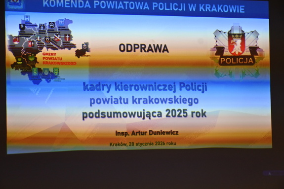 zdjęcie slajdu z odprawy rocznej