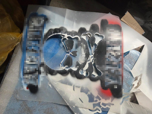 szablon z logo do malowania