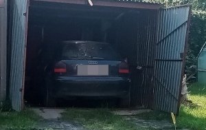 zaparkowane w garażu ukradzione audi A3